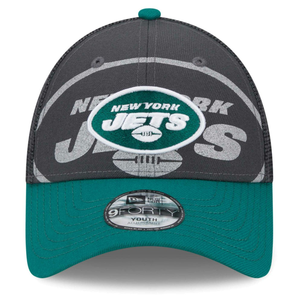 New York Jets New Era Preschool Reflect 9FORTY Adjustable Hat Graphite/Green - NFL