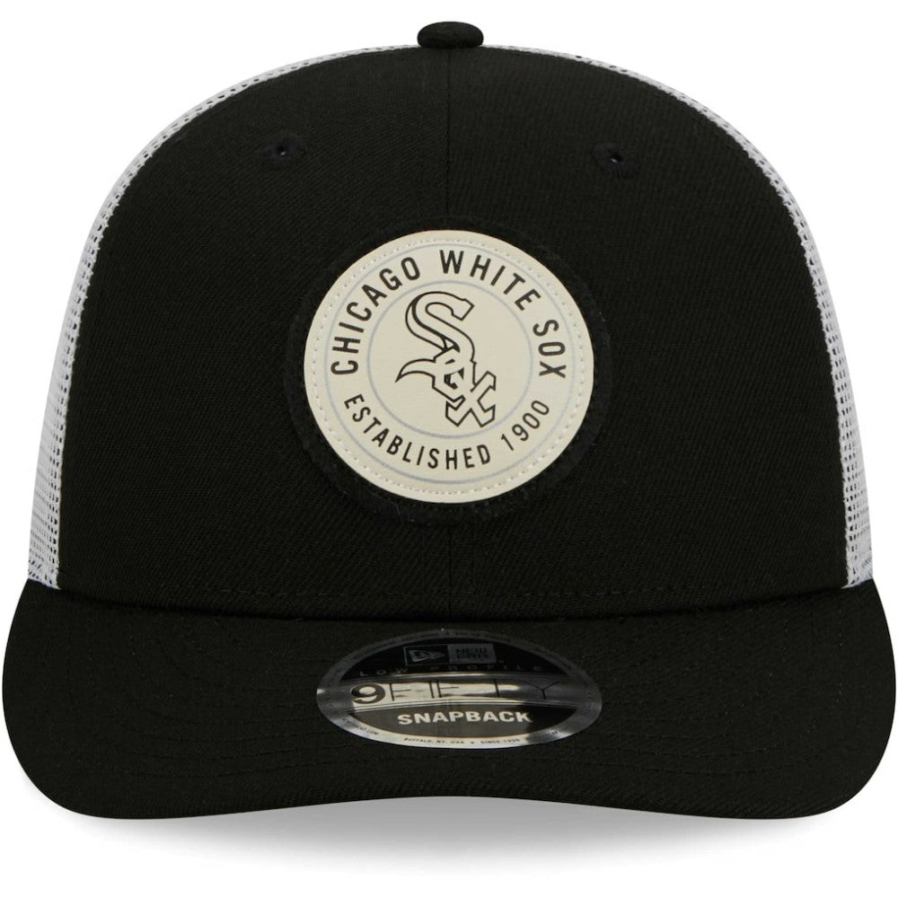 Chicago White Sox New Era Circle Trucker Low Profile 9FIFTY Snapback Hat On Sale