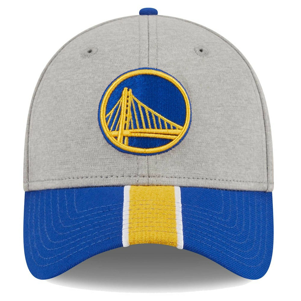 New Era - Golden State Warriors Striped 39THIRTY Flex Hat - Gray/Royal