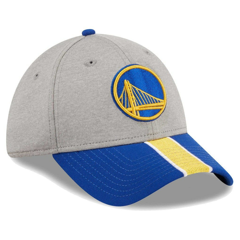 New Era - Golden State Warriors Striped 39THIRTY Flex Hat - Gray/Royal