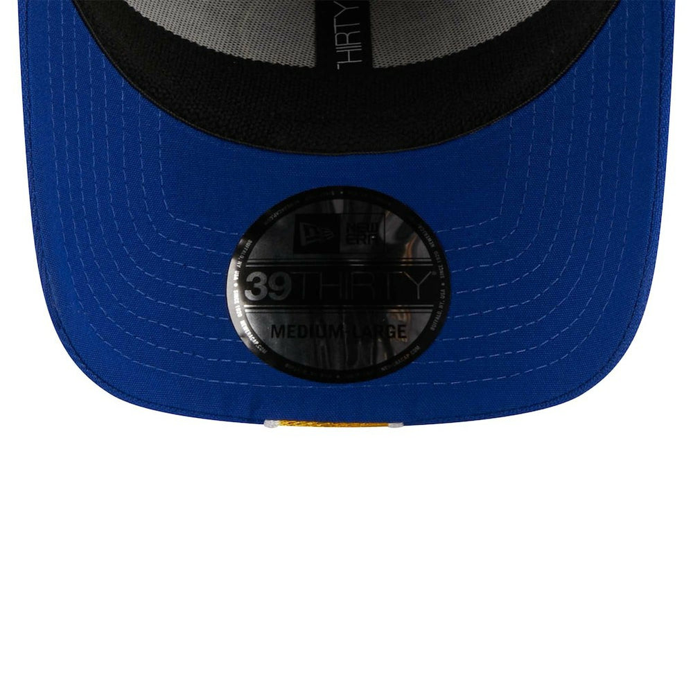 New Era - Golden State Warriors Striped 39THIRTY Flex Hat - Gray/Royal