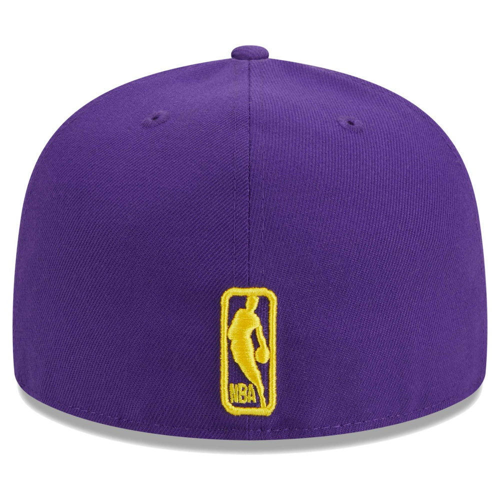 New Era - Los Angeles Lakers Big Arch Text 59FIFTY Fitted Hat - Purple