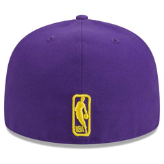New Era - Los Angeles Lakers Big Arch Text 59FIFTY Fitted Hat - Purple