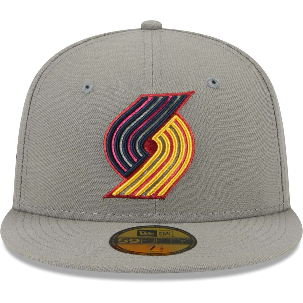 New Era - Portland Trail Blazers Color Pack 59FIFTY Fitted Hat - Gray