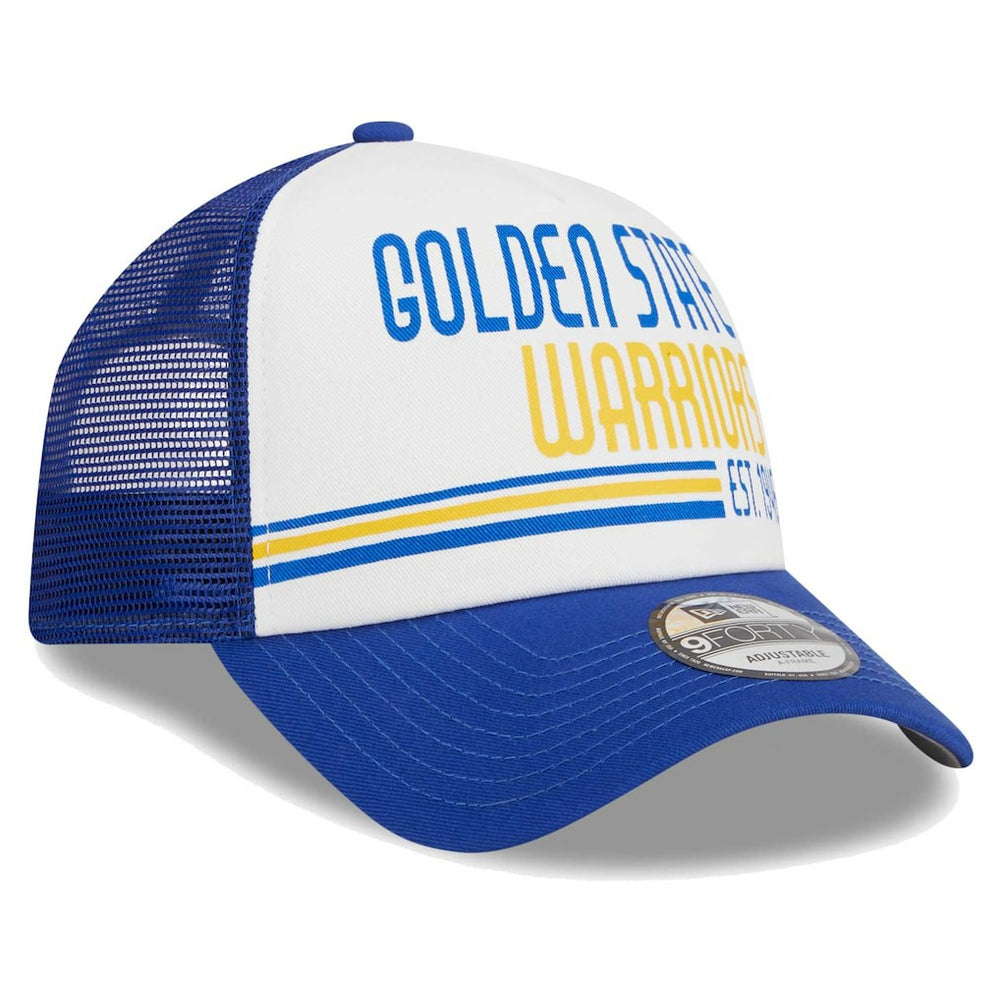 New Era - Golden State Warriors Lift Pass Foam Front Trucker 9FORTY Adjustable Hat - White