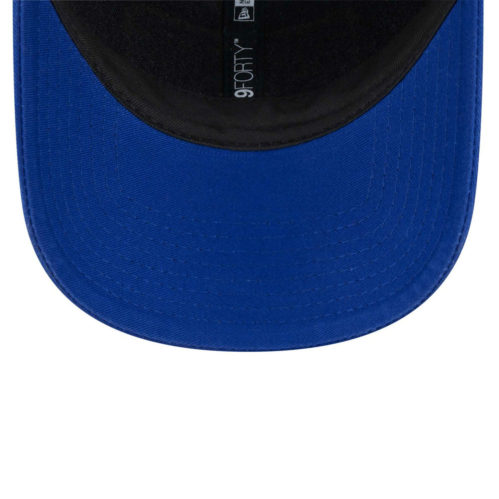 New Era - Golden State Warriors Plate Oversized Patch Trucker 9FORTY Adjustable Hat - Royal