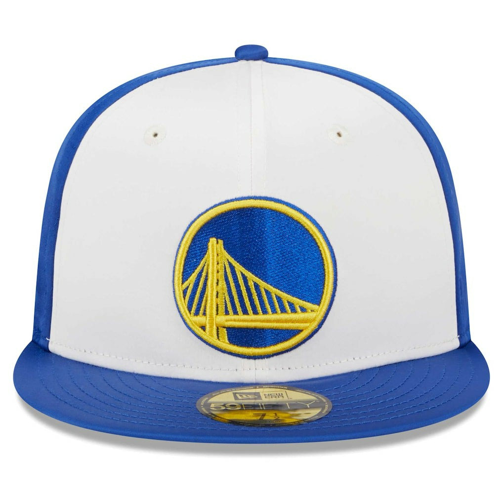New Era - Golden State Warriors Throwback Satin 59FIFTY Fitted Hat - White