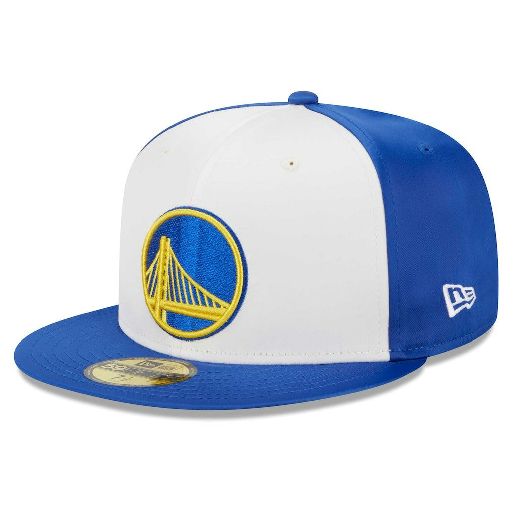 New Era - Golden State Warriors Throwback Satin 59FIFTY Fitted Hat - White