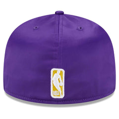 New Era - Los Angeles Lakers Throwback Satin 59FIFTY Fitted Hat - White