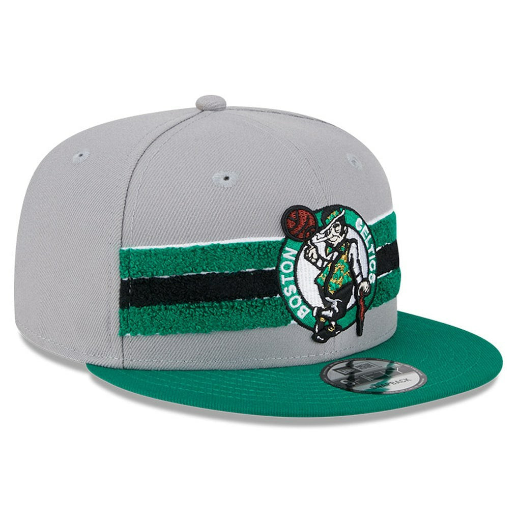New Era - Boston Celtics Chenille Band 9FIFTY Snapback Hat - Gray