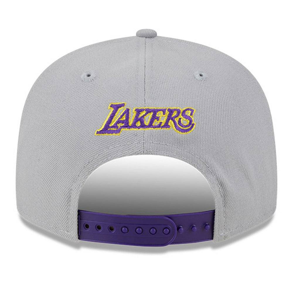 New Era - Los Angeles Lakers Chenille Band 9FIFTY Snapback Hat - Gray