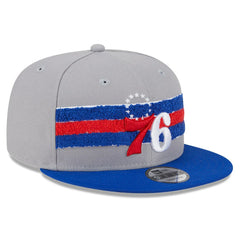 New Era - Philadelphia 76ers Chenille Band 9FIFTY Snapback Hat - Gray