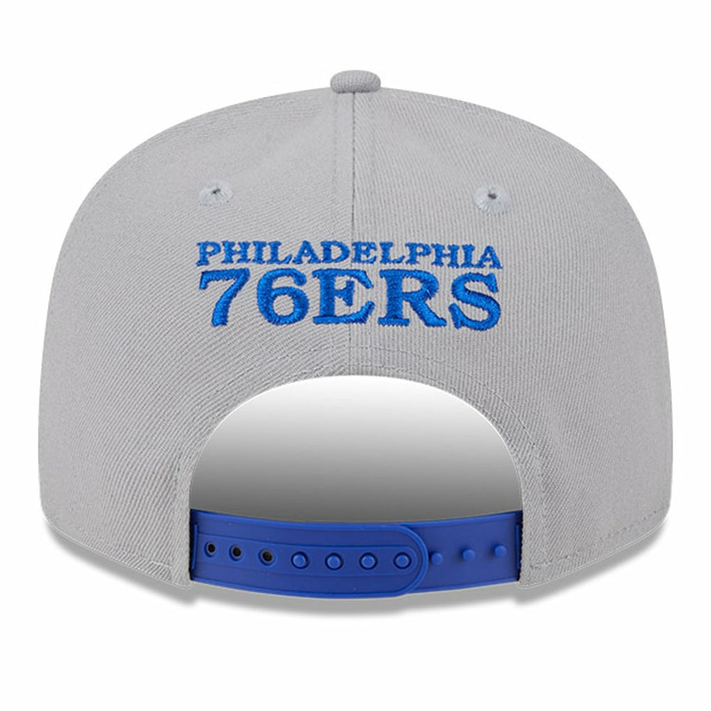 New Era - Philadelphia 76ers Chenille Band 9FIFTY Snapback Hat - Gray