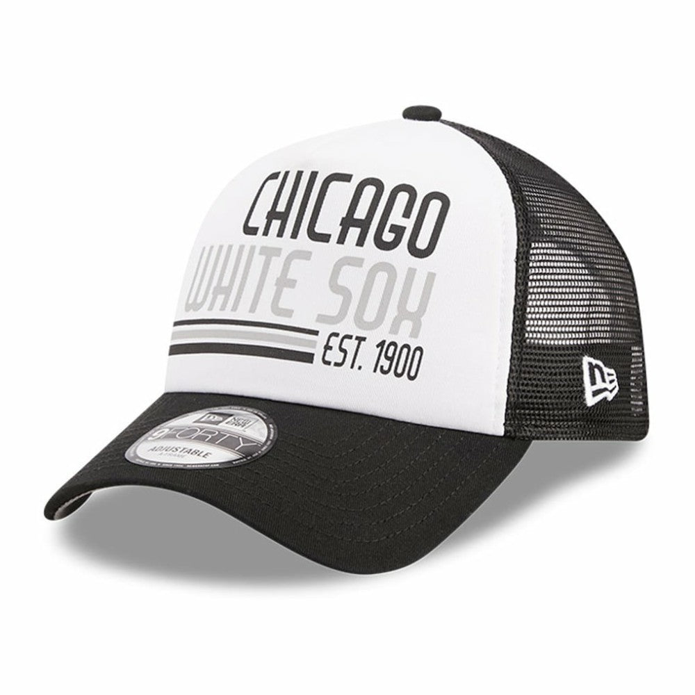 Chicago White Sox New Era Stacked A-Frame Trucker 9FORTY Adjustable Hat Near Me