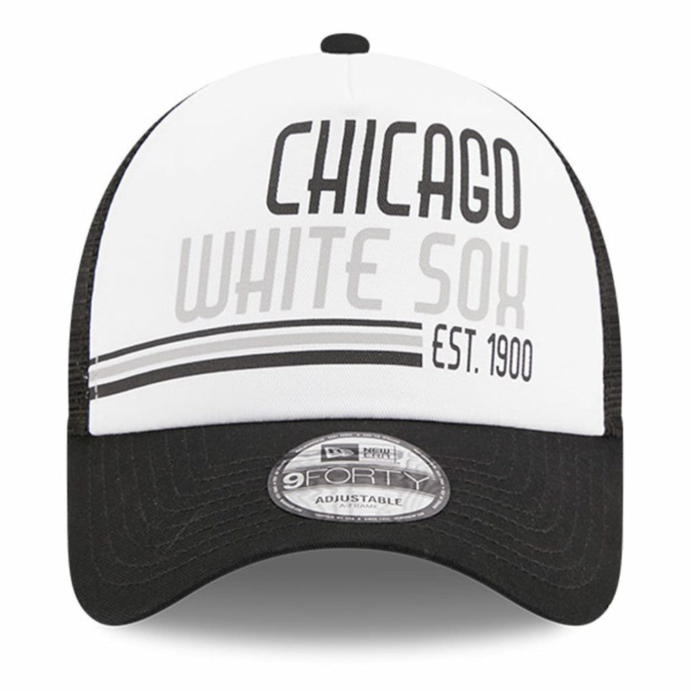 Chicago White Sox New Era Stacked A-Frame Trucker 9FORTY Adjustable Hat Near Me