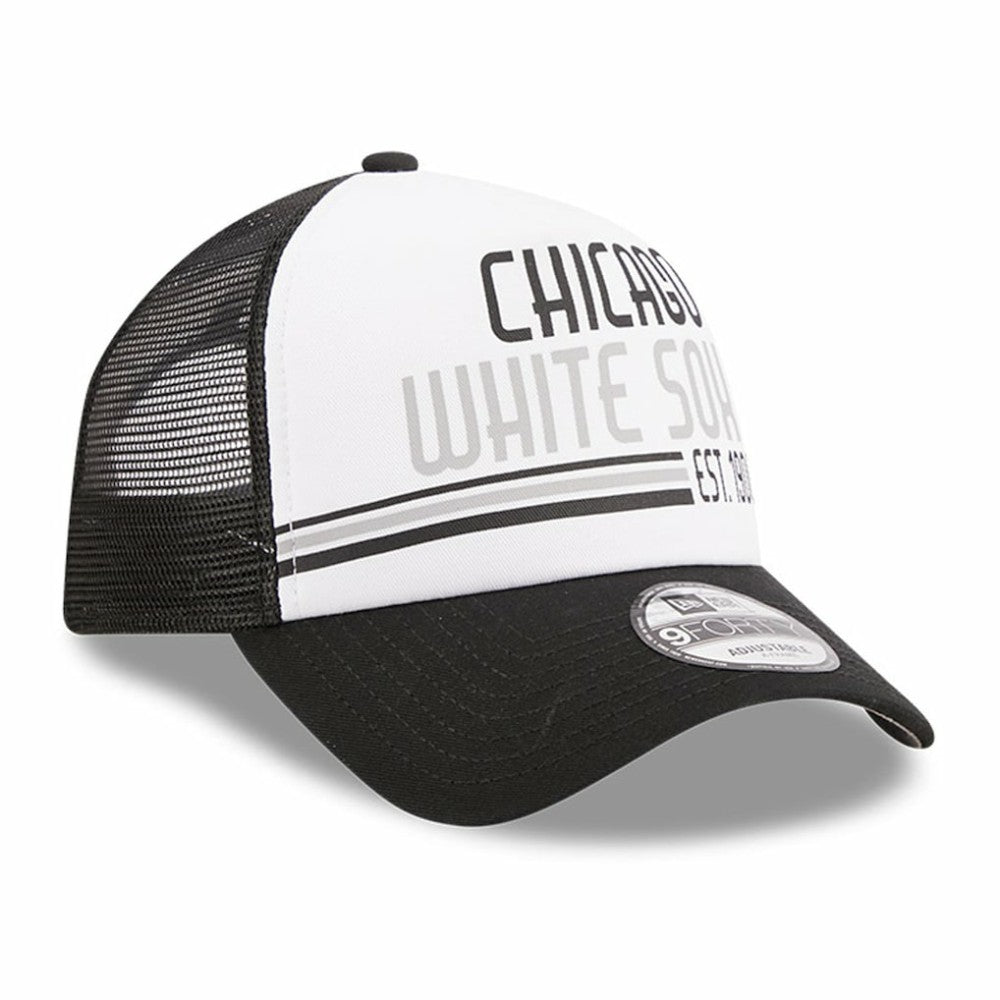 Chicago White Sox New Era Stacked A-Frame Trucker 9FORTY Adjustable Hat Near Me