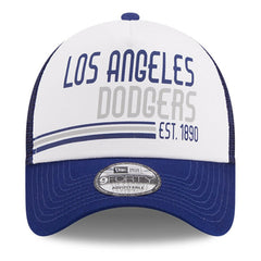 Los Angeles Dodgers New Era Stacked A-Frame Trucker 9FORTY Adjustable Hat Online