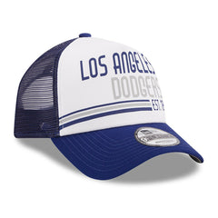 Los Angeles Dodgers New Era Stacked A-Frame Trucker 9FORTY Adjustable Hat Online