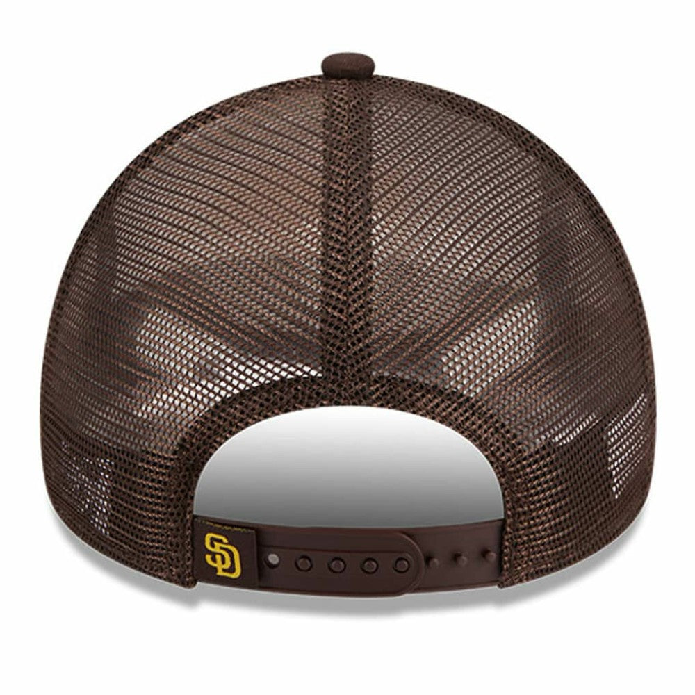 San Diego Padres New Era Stacked A-Frame Trucker 9FORTY Adjustable Hat On Sale
