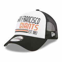 San Francisco Giants New Era Stacked A-Frame Trucker 9FORTY Adjustable Hat Clearance