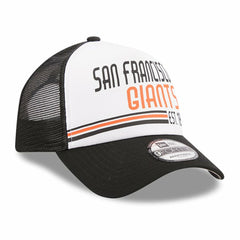 San Francisco Giants New Era Stacked A-Frame Trucker 9FORTY Adjustable Hat Clearance