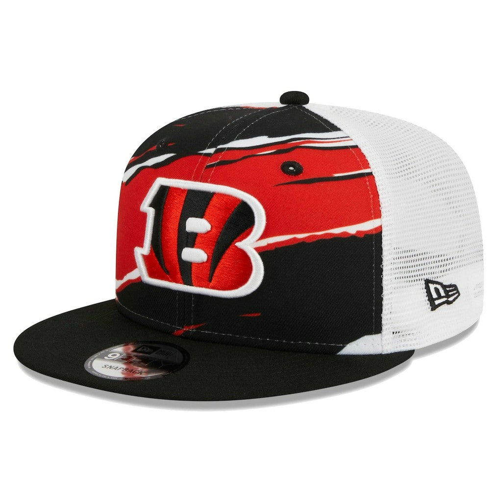 Cincinnati Bengals New Era Tear Trucker 9FIFTY Snapback Hat Black - NFL