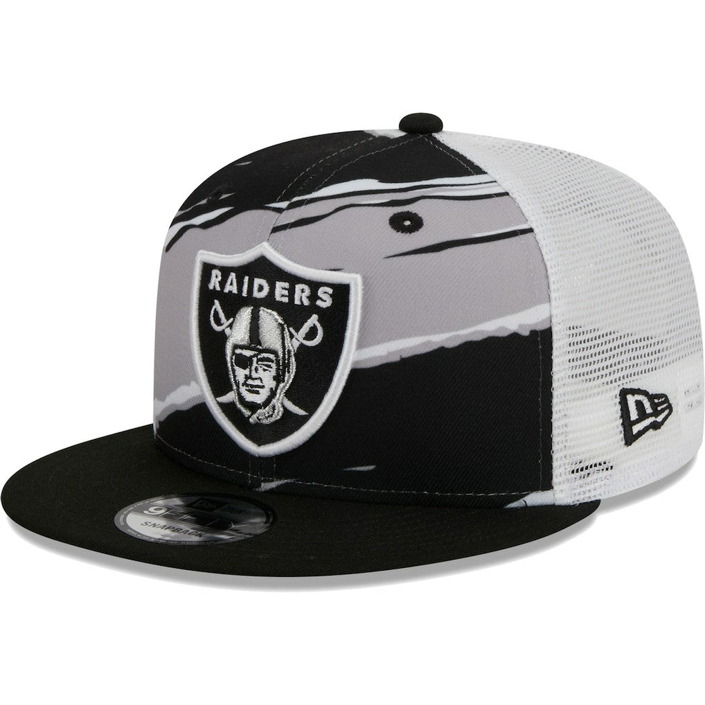 Las Vegas Raiders New Era Tear Trucker 9FIFTY Snapback Hat Black - NFL