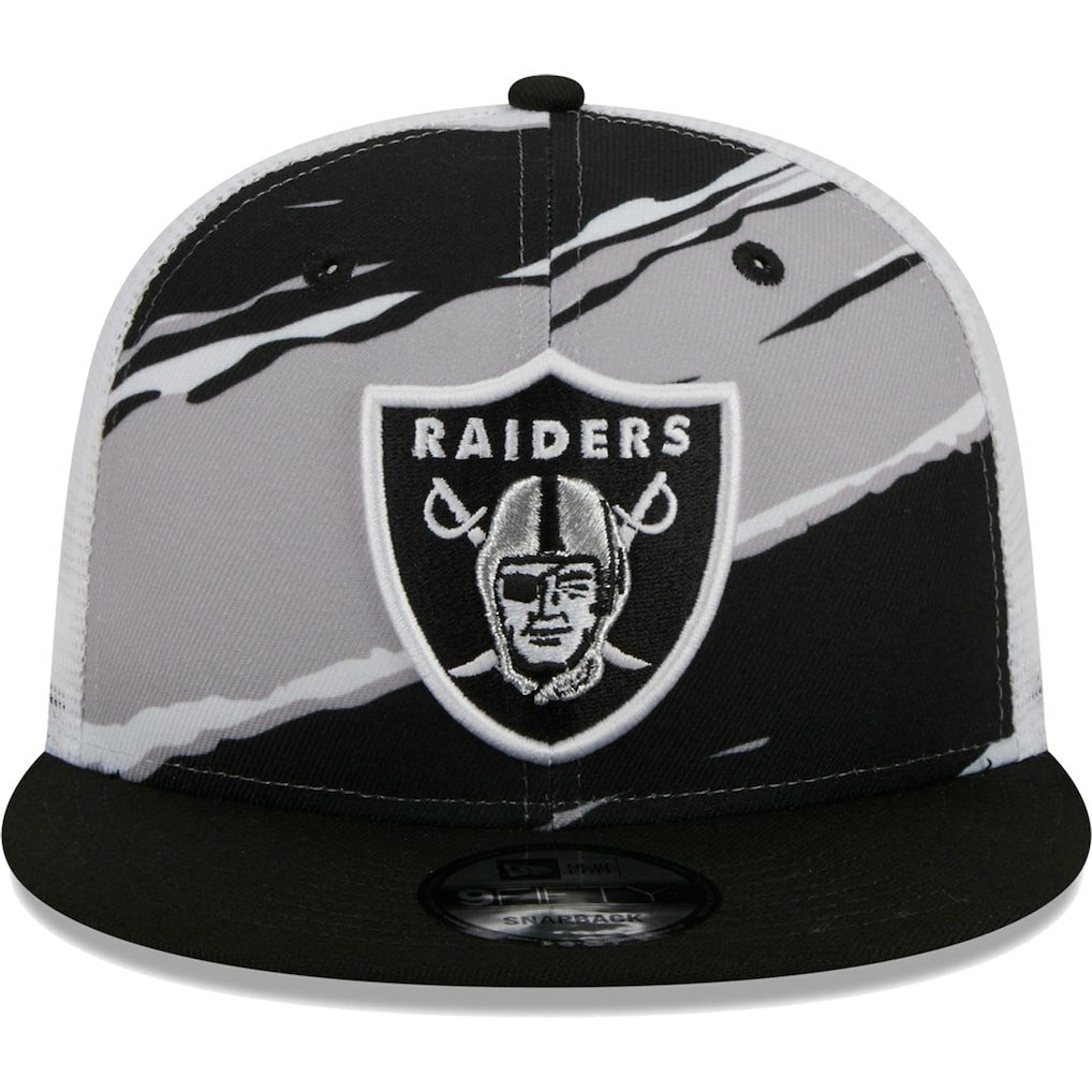 Las Vegas Raiders New Era Tear Trucker 9FIFTY Snapback Hat Black - NFL