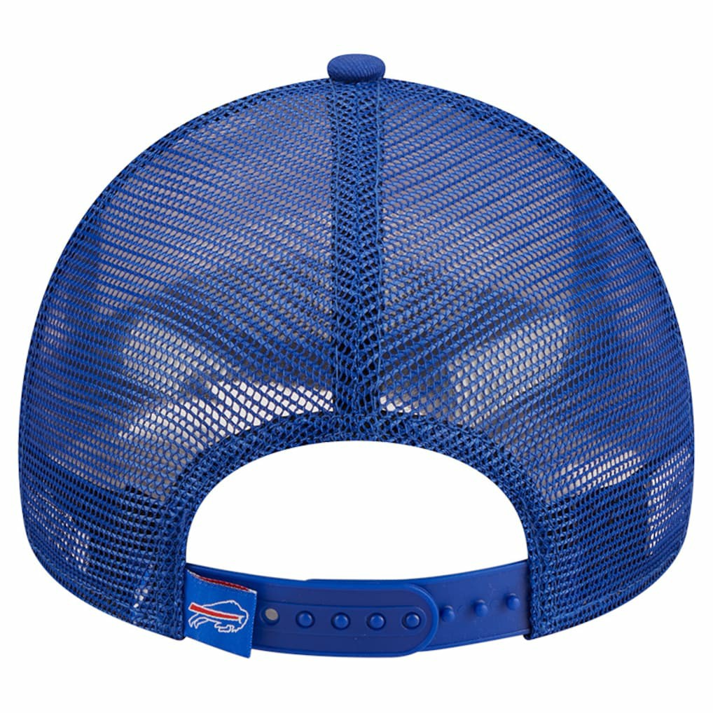 Buffalo Bills New Era Stacked A-Frame Trucker 9FORTY Adjustable Hat White/Royal - NFL