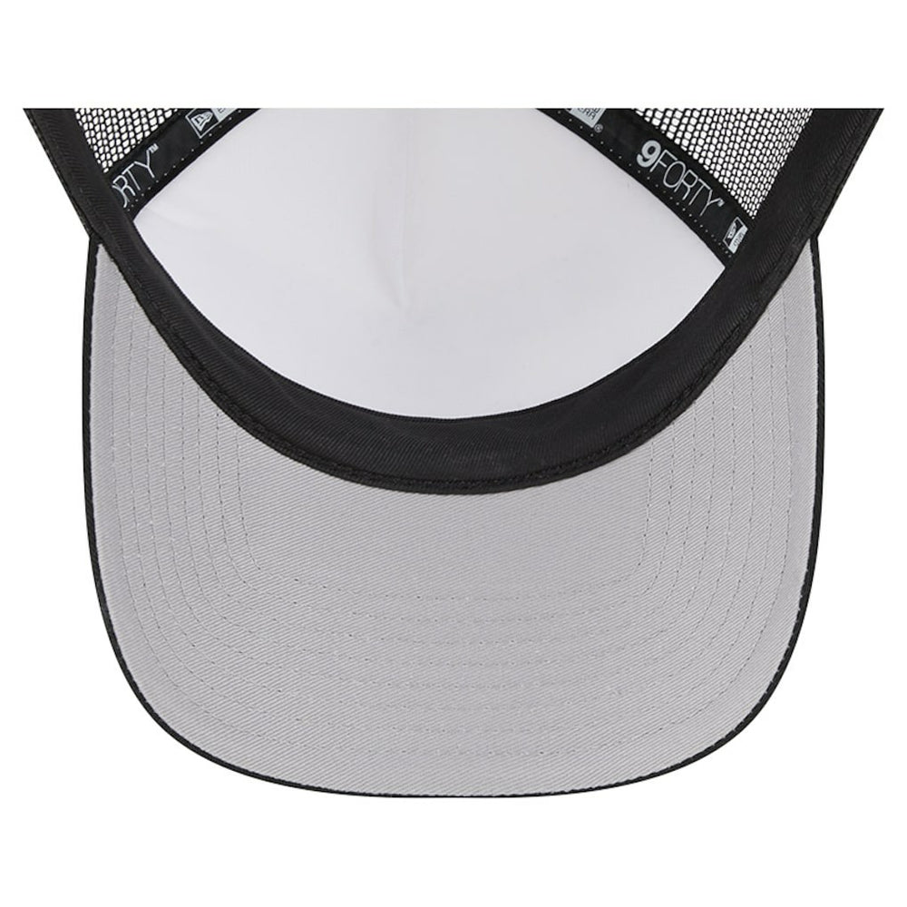 New Orleans Saints New Era Stacked A-Frame Trucker 9FORTY Adjustable Hat White/Black - NFL