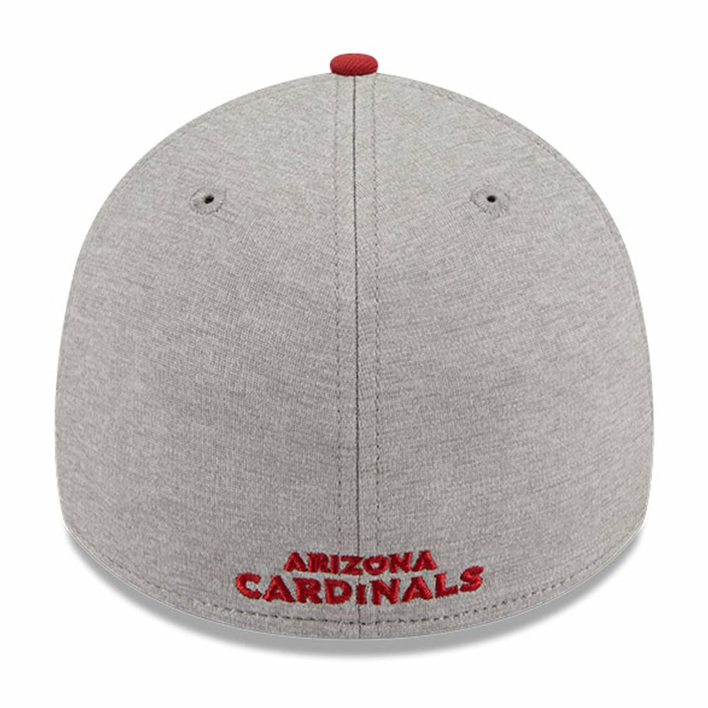 Arizona Cardinals New Era Striped 39THIRTY Flex Hat Heather Gray/Cardinal - NFL