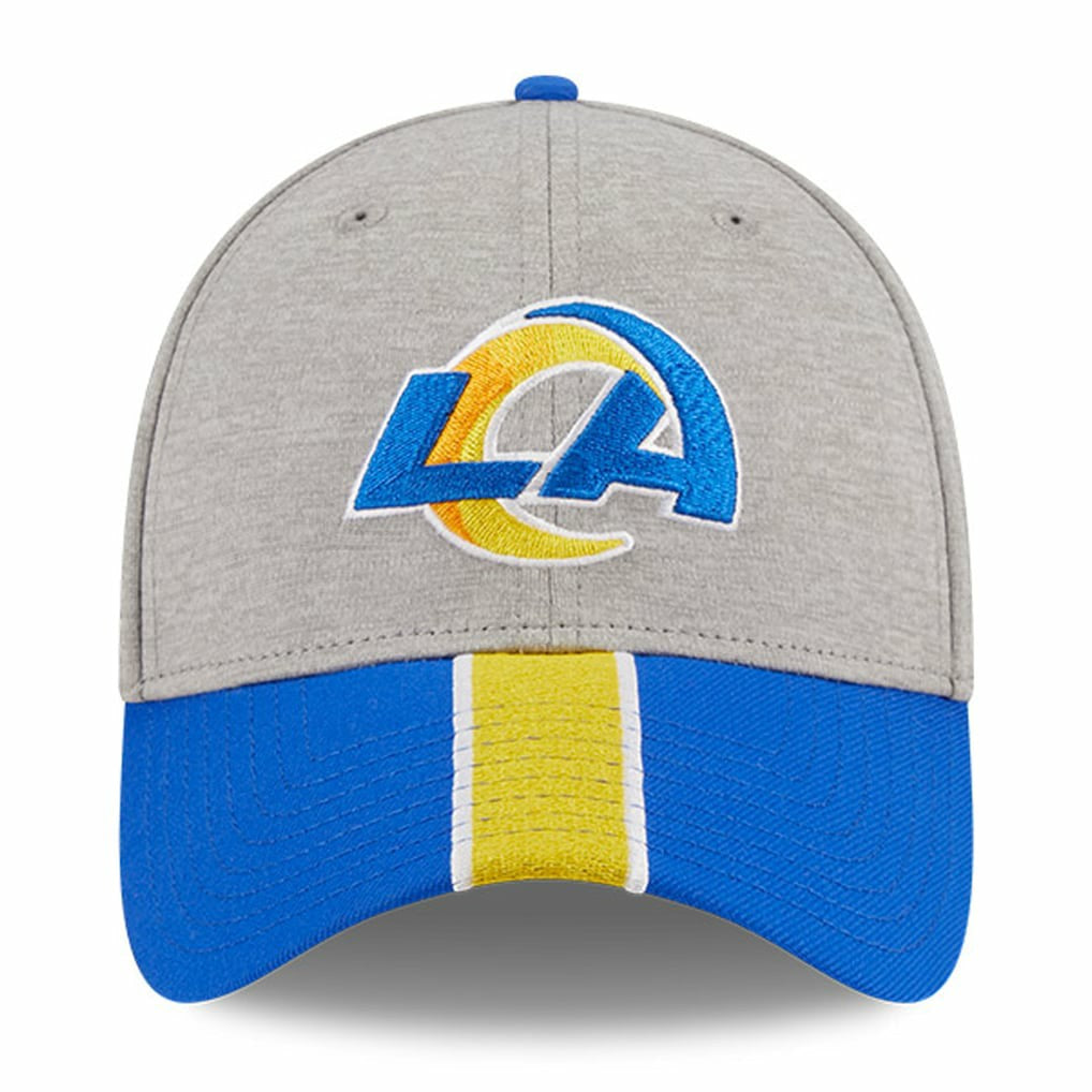 Los Angeles Rams New Era Striped 39THIRTY Flex Hat Heather Gray/Royal - NFL
