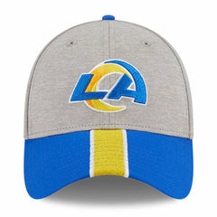 Los Angeles Rams New Era Striped 39THIRTY Flex Hat Heather Gray/Royal - NFL
