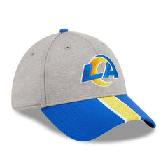 Los Angeles Rams New Era Striped 39THIRTY Flex Hat Heather Gray/Royal - NFL