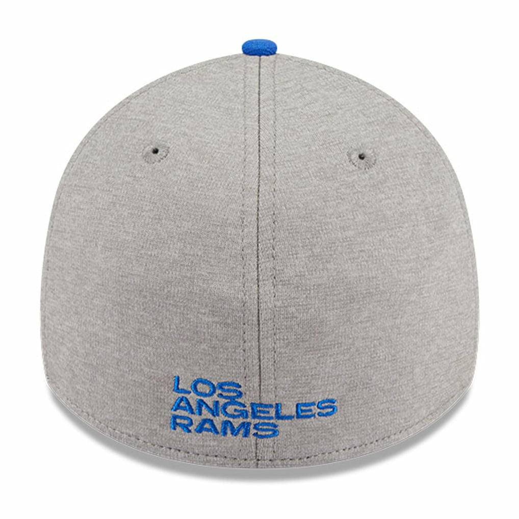 Los Angeles Rams New Era Striped 39THIRTY Flex Hat Heather Gray/Royal - NFL