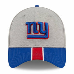 New York Giants New Era Striped 39THIRTY Flex Hat Heather Gray/Royal - NFL