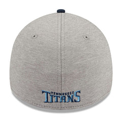 Tennessee Titans New Era Striped 39THIRTY Flex Hat Heather Gray/Navy - NFL