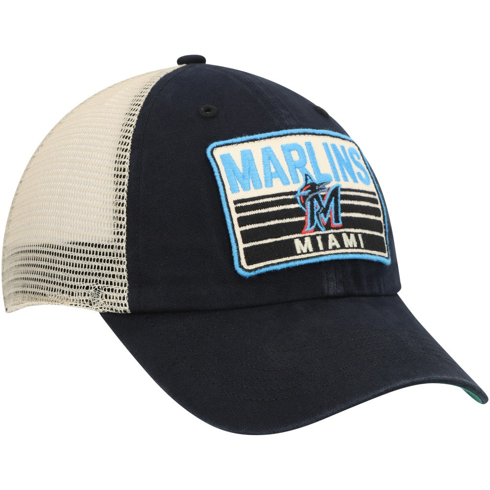 Miami Marlins '47 Four Stroke Clean Up Trucker Snapback Hat Lifestyle