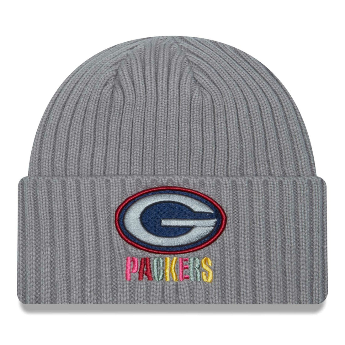 Green Bay Packers New Era Color Pack Multi Cuffed Knit Hat Gray - NFL