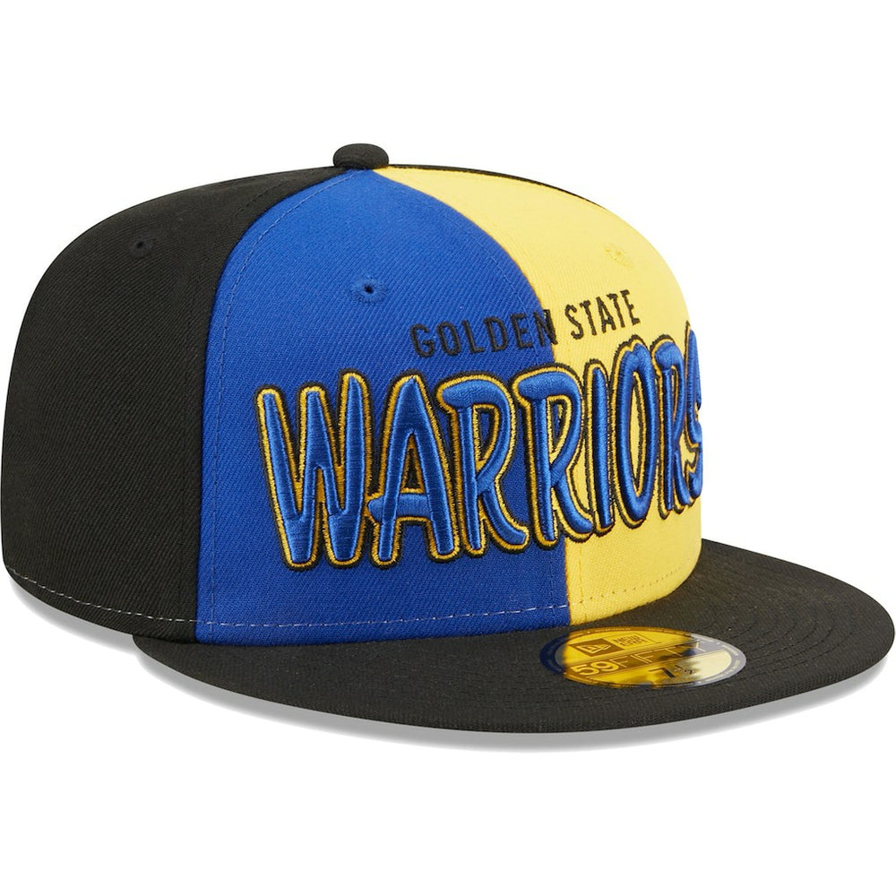 New Era - Golden State Warriors Pop Front 59FIFTY Fitted Hat - Black/Royal
