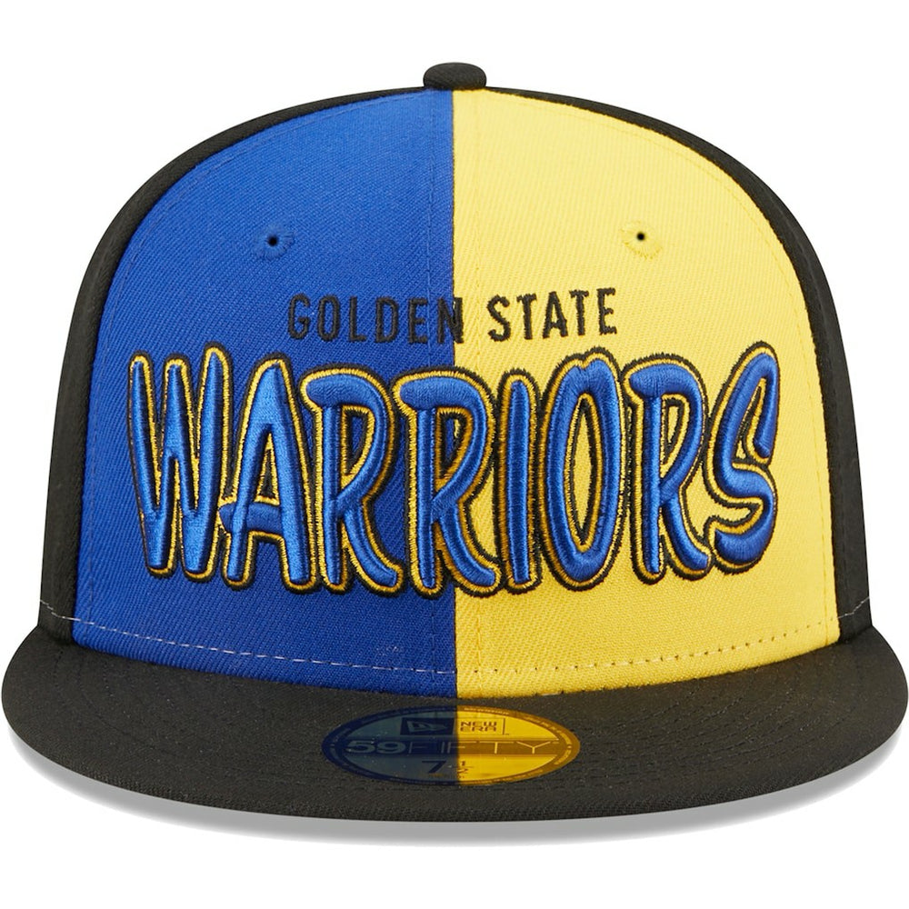 New Era - Golden State Warriors Pop Front 59FIFTY Fitted Hat - Black/Royal