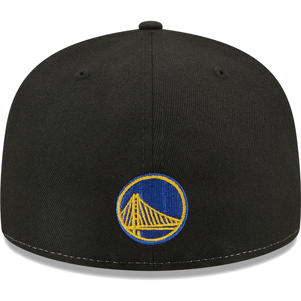 New Era - Golden State Warriors Pop Front 59FIFTY Fitted Hat - Black/Royal