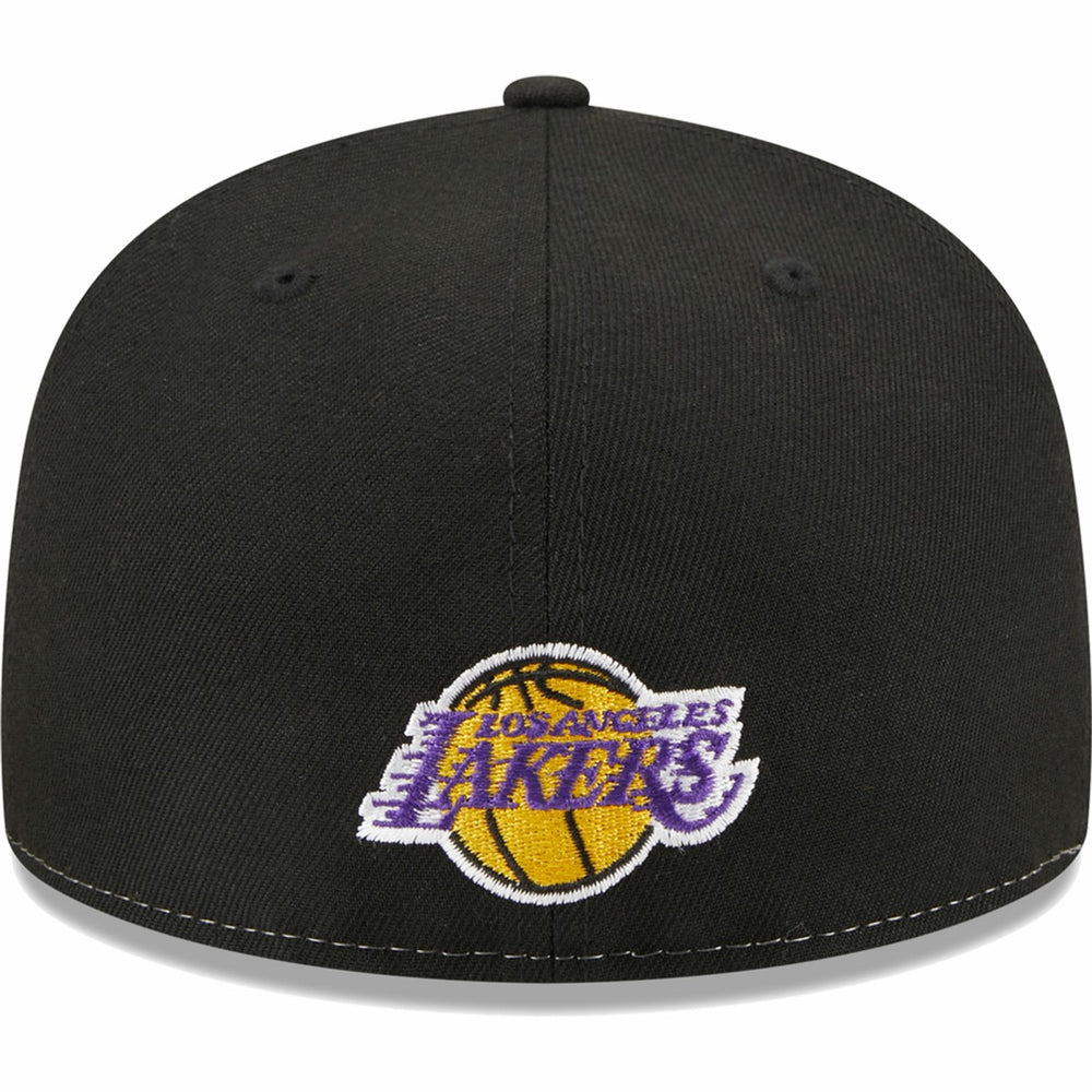 New Era - Los Angeles Lakers Pop Front 59FIFTY Fitted Hat - Black/Gold