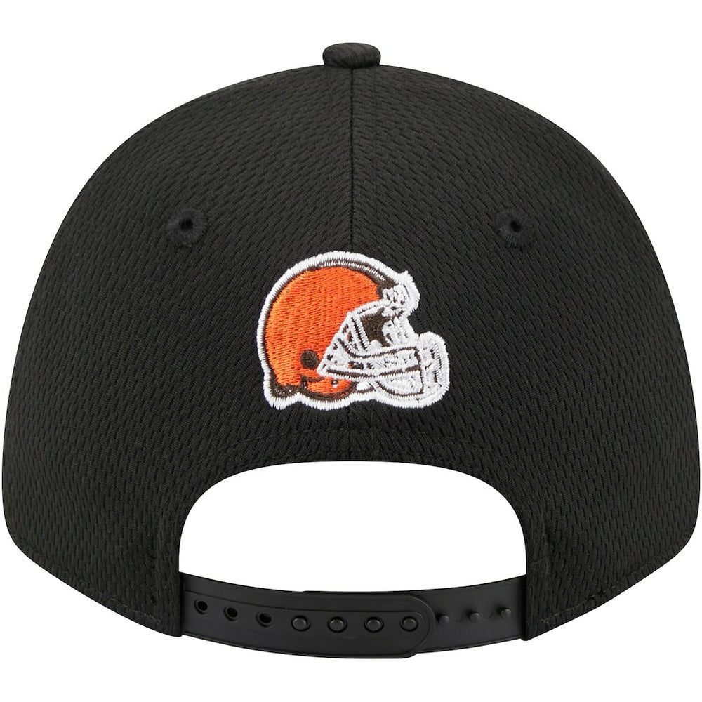 Cleveland Browns New Era Top Visor 9FORTY Adjustable Hat Black - NFL