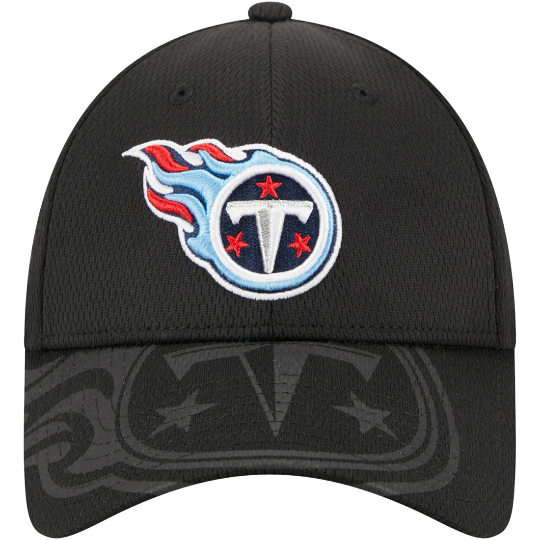 Tennessee Titans New Era Top Visor 9FORTY Adjustable Hat Black - NFL