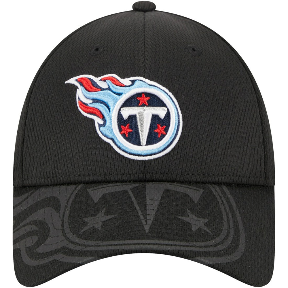 Tennessee Titans New Era Top Visor 9FORTY Adjustable Hat Black - NFL