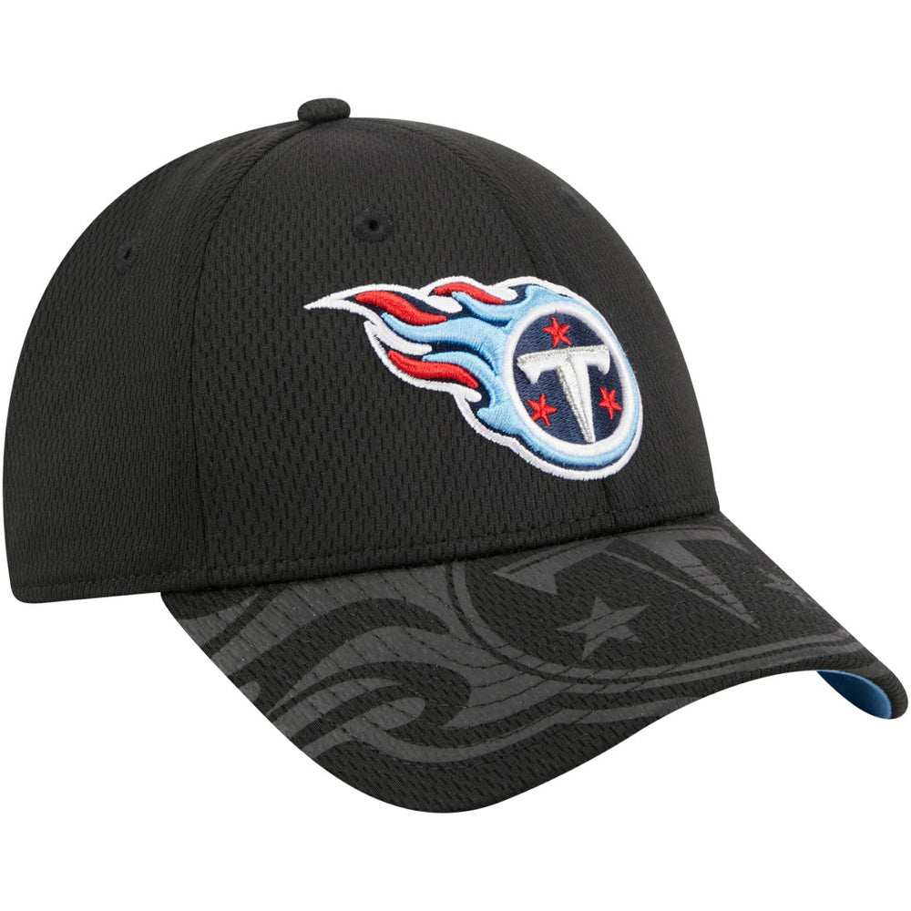 Tennessee Titans New Era Top Visor 9FORTY Adjustable Hat Black - NFL