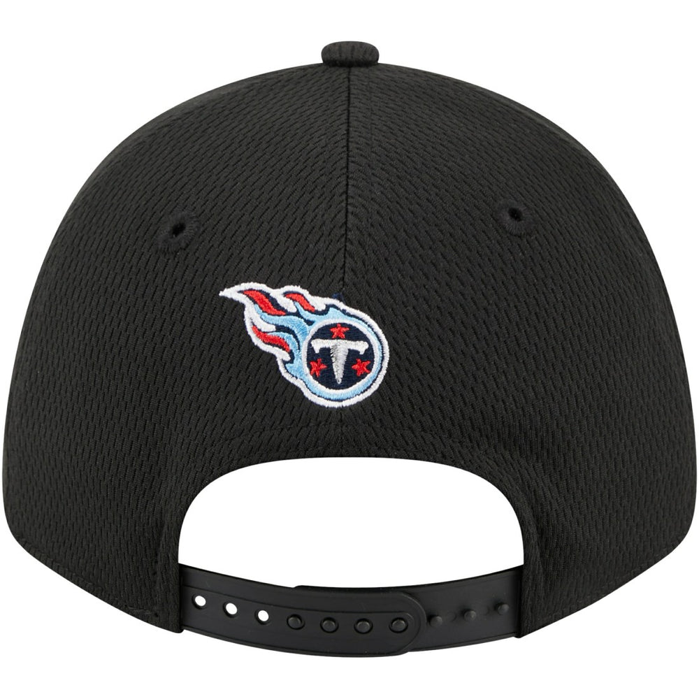 Tennessee Titans New Era Top Visor 9FORTY Adjustable Hat Black - NFL