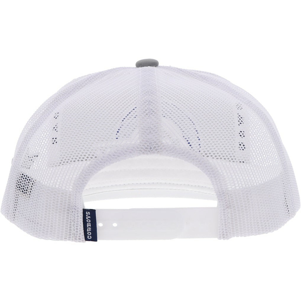 Dallas Cowboys HOOey Youth Logo Trucker Snapback Hat Silver/White - NFL
