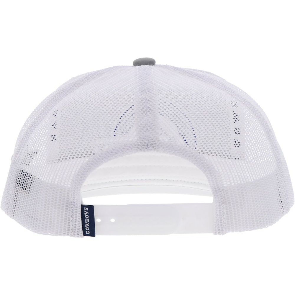 Dallas Cowboys HOOey Youth Logo Trucker Snapback Hat Silver/White - NFL